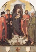 Rogier van der Weyden Madonna with Four Saints (mk08) Spain oil painting artist